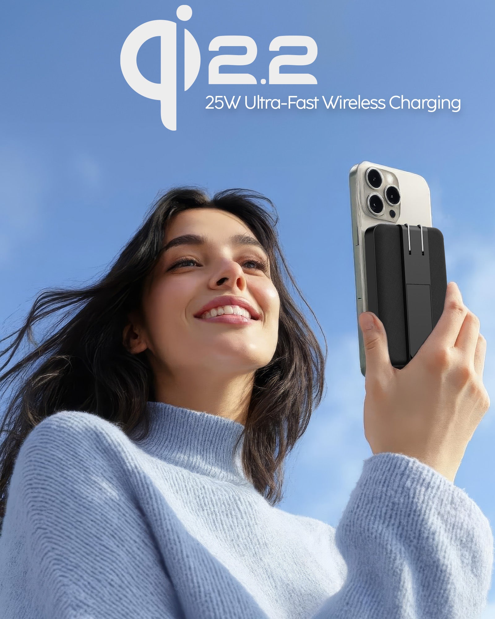 CliqLuxe 10K – Wireless – With Wall Plug & Stand – Black