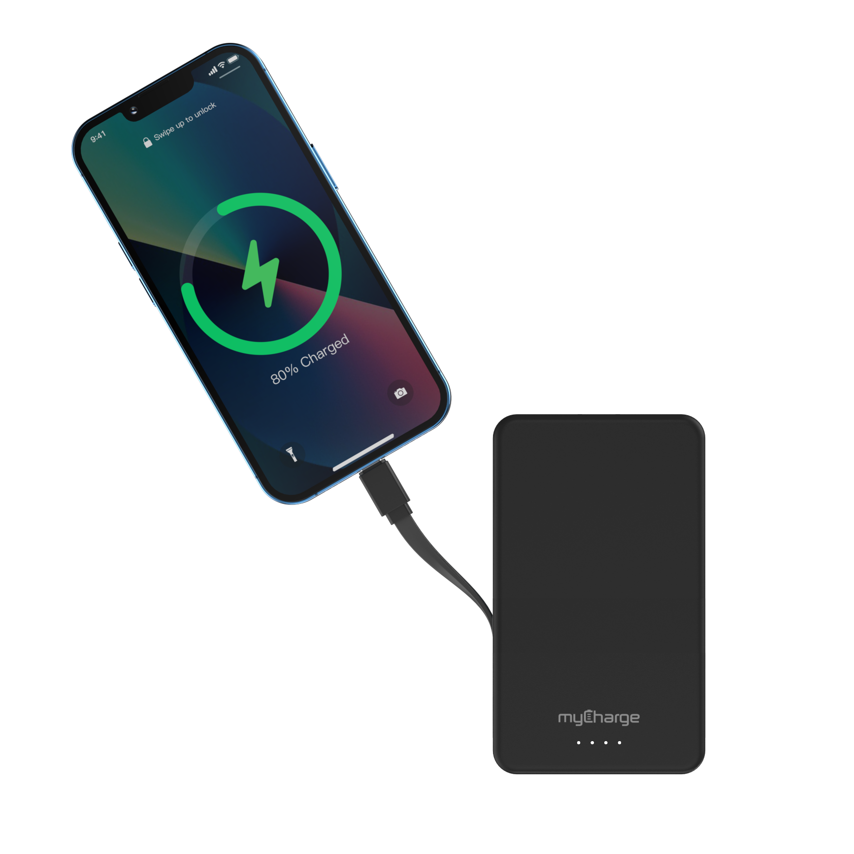 Amp™️ Max 20K Portable Charger W/Built-In Cable