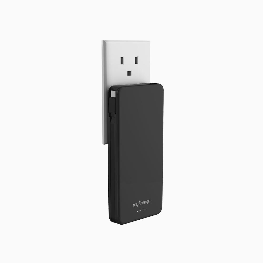 MyCharge Portable Charger store for iPhone Wall Plug Built in Cables 6700mah