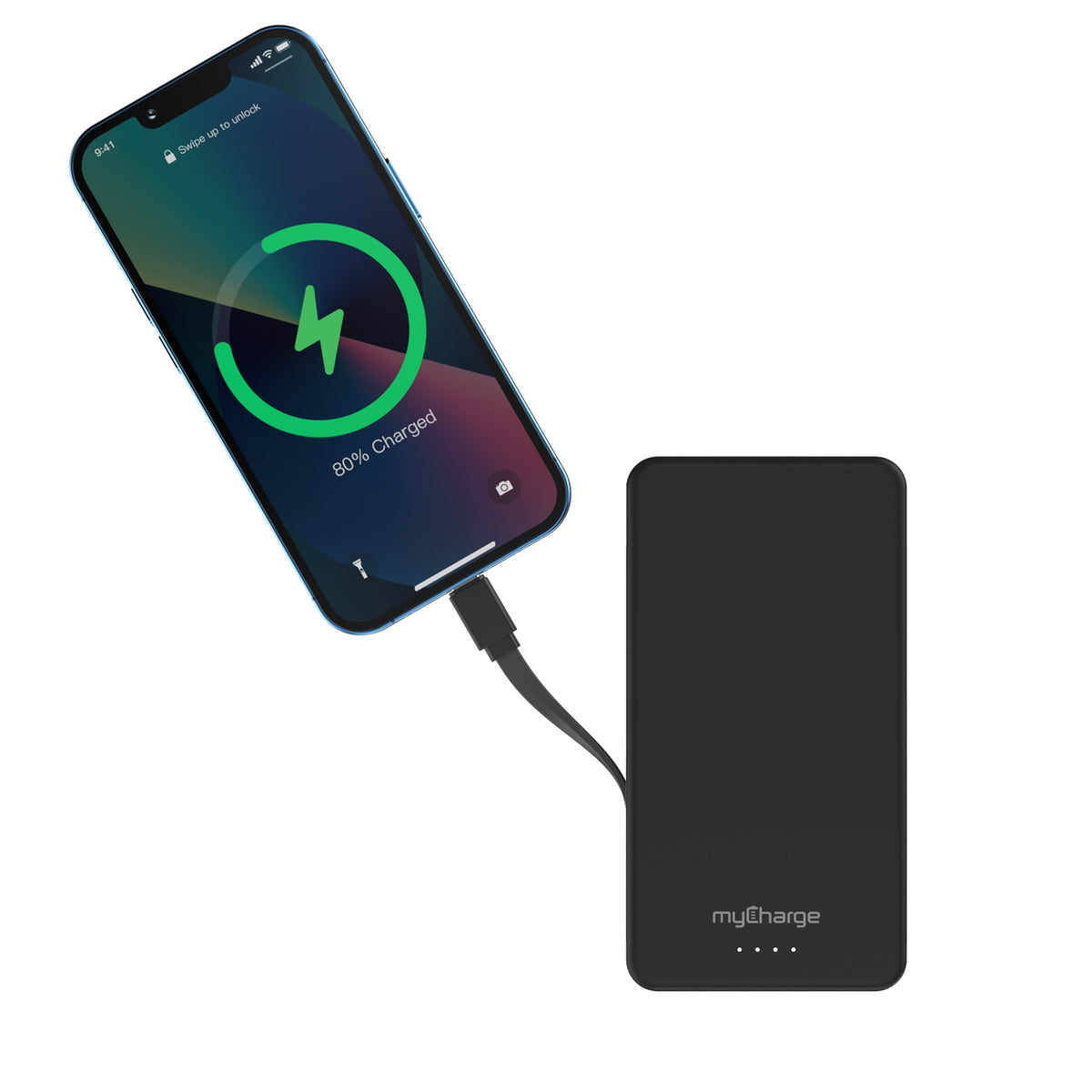 Amp™ Max 20K Portable Charger W/Built-In Cable