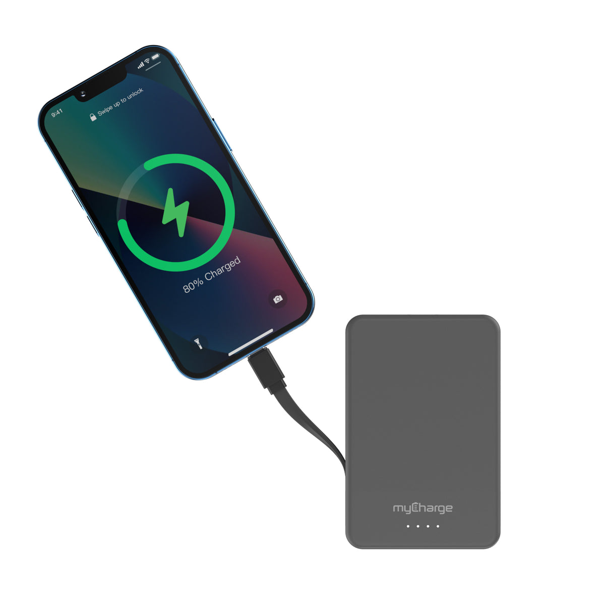 Amp™ Power + Cable 5K Portable Charger W/ Built-In Cable