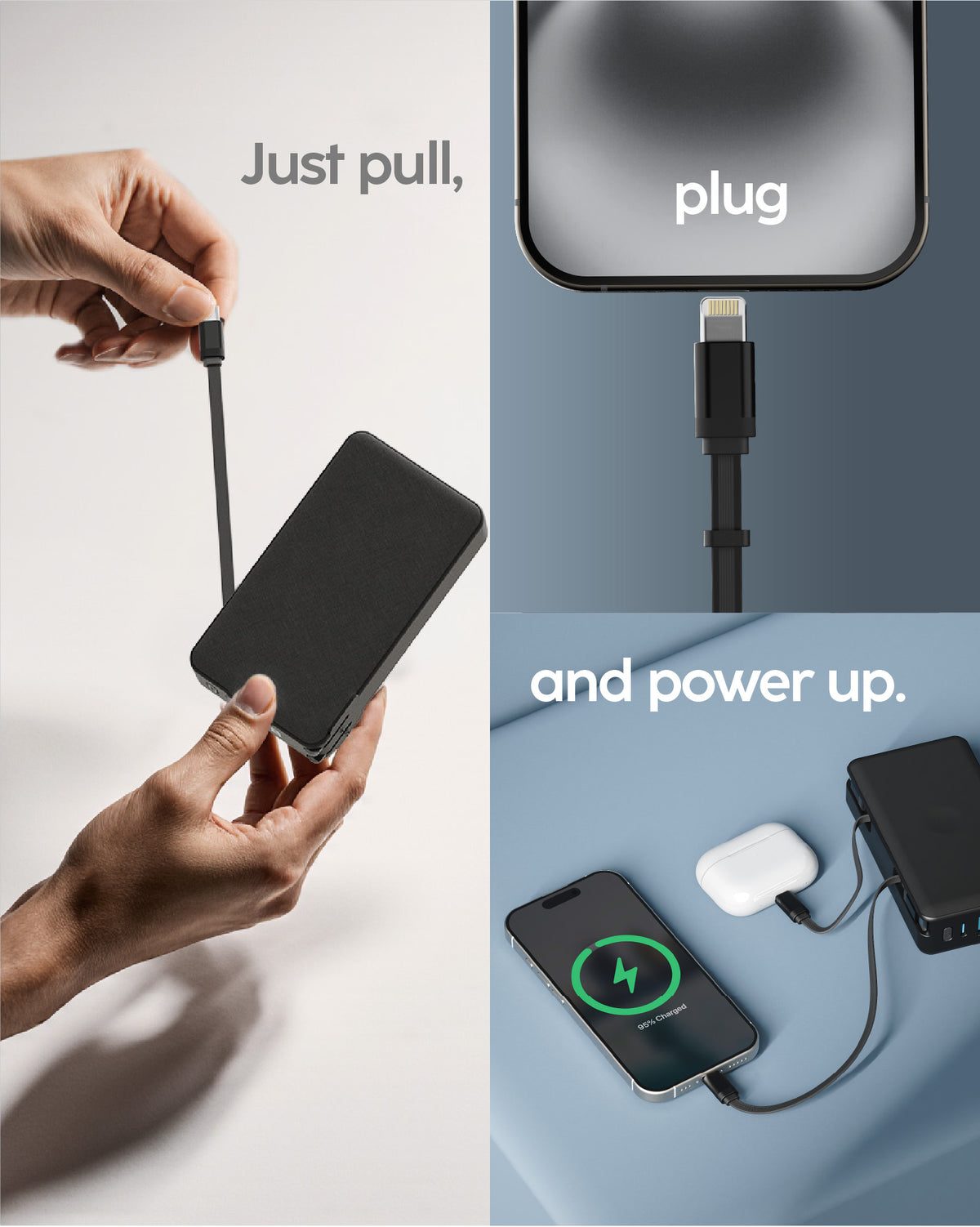 1 USB-C & 1 Lightning Cables