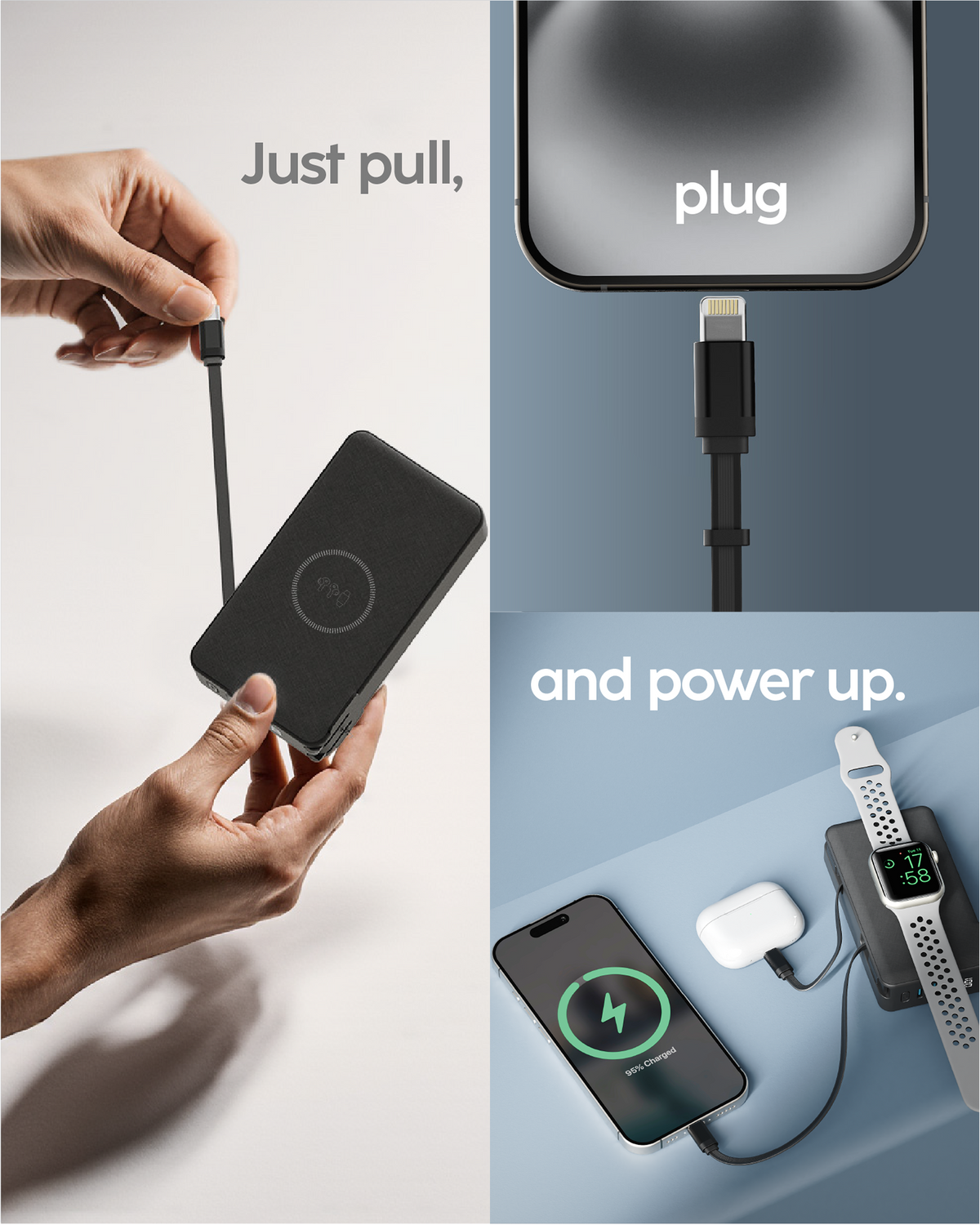 1 USB-C & 1 Lightning Cables