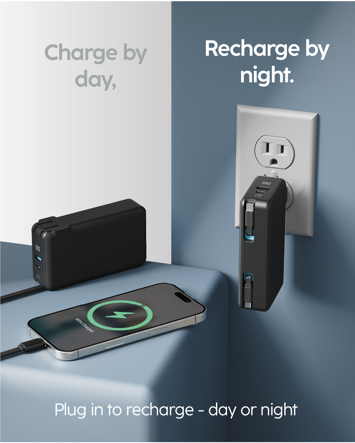 1 USB-C & 1 Lightning Cables