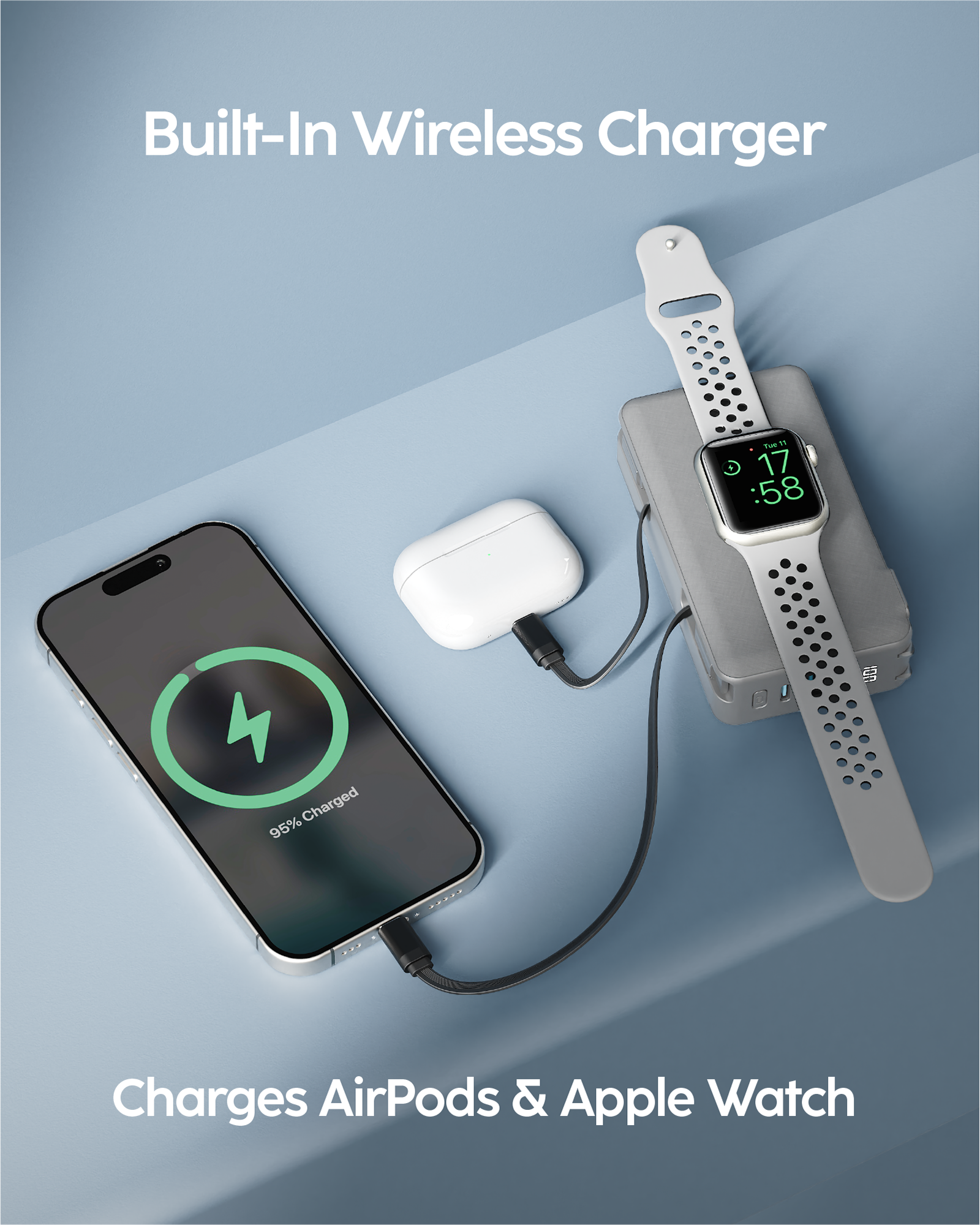 RetractaCharger with Wireless