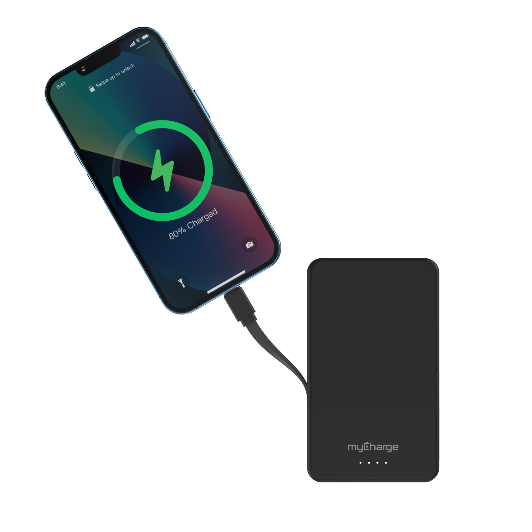 Amp™ Max 20K Portable Charger W/Built-In Cable