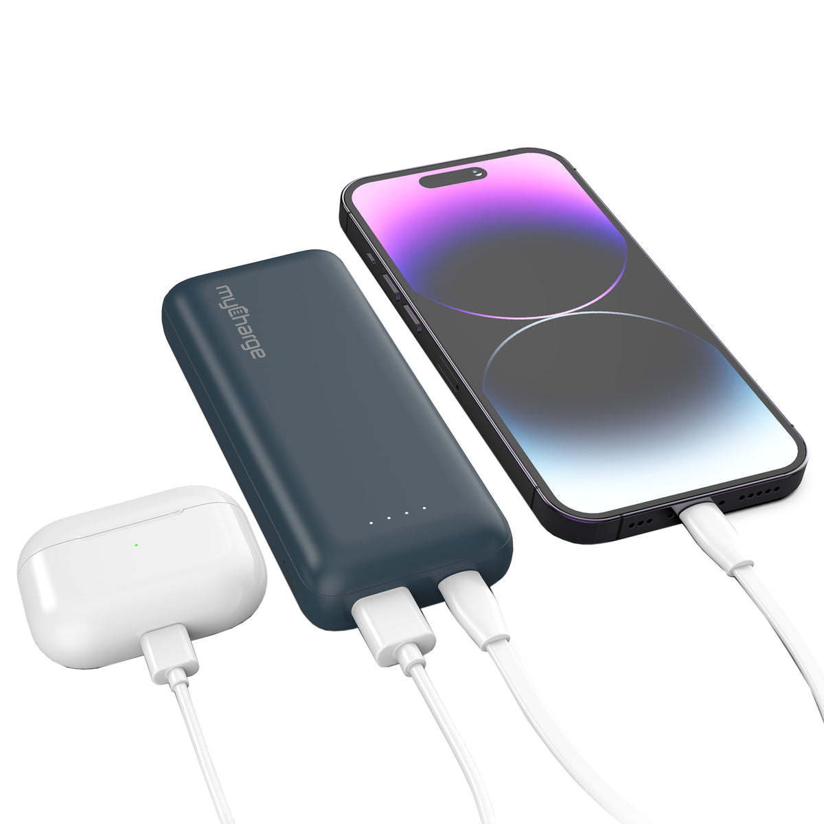 Power & Go 10K Portable Charger W/USB-C & USB-A Ports