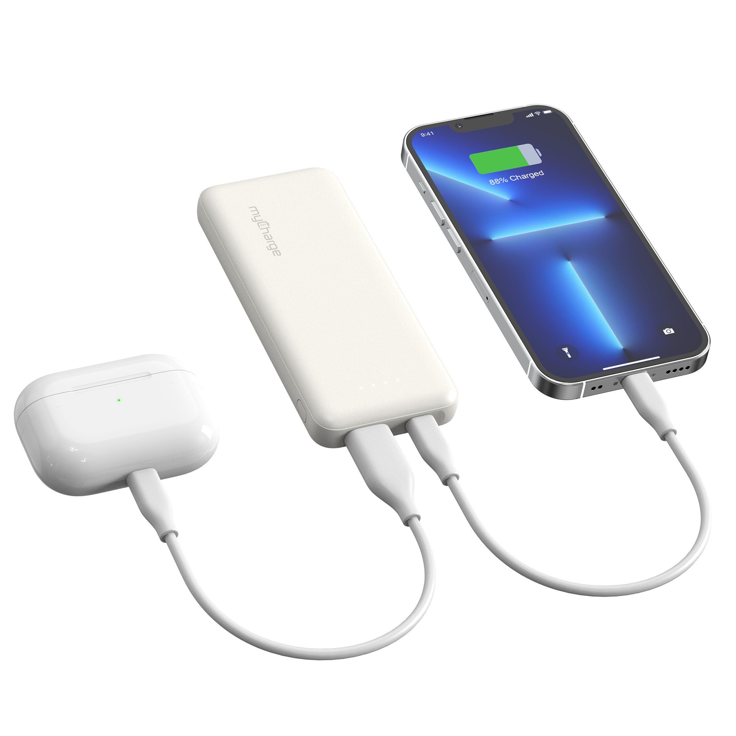 Power & Go 5K Portable Charger W/USB-C & USB-A Ports