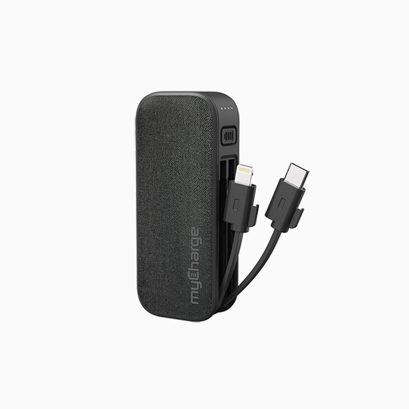 Powerhub Mini Power Bank With Integrated Charging Cables – Mycharge 