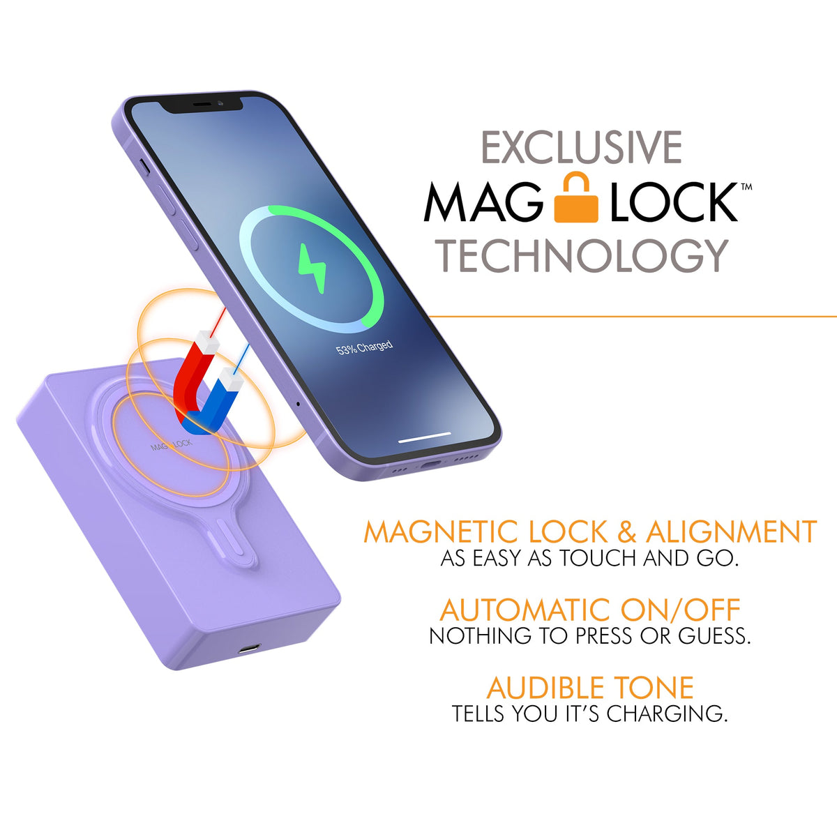 MAG-LOCK™ MagSafe® Powerbank - 9000mAh (+48 hrs)